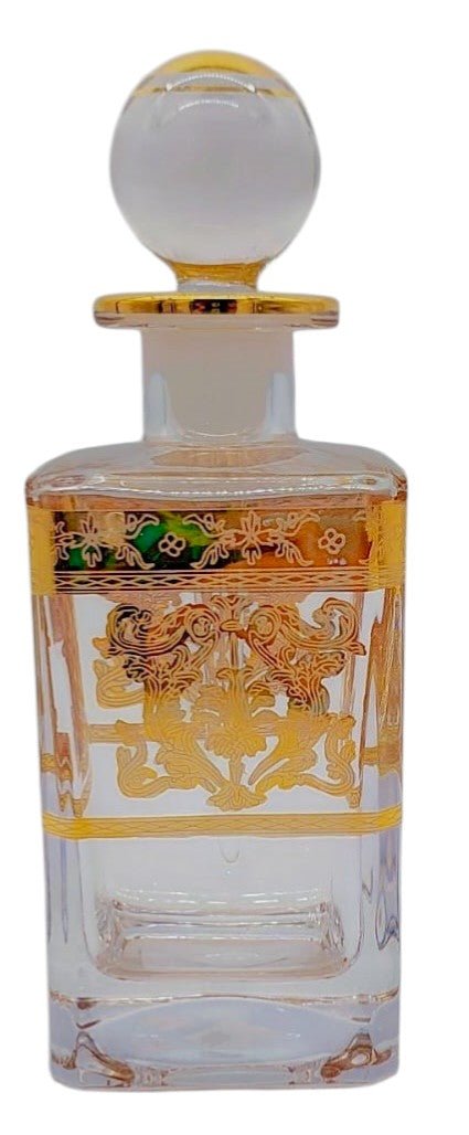 Bohemia Glass Round Perfume Bottle 250ml, Gold Floral Pattern, TRC - 17342 - Al Kabayel Discount CentreBohemia Glass Round Perfume Bottle 250ml, Gold Floral Pattern, TRC - 17342Home Décor AccentsBOHEMIAAl Kabayel Discount Centre