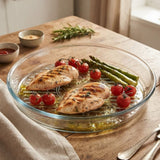 Borcam Round Glass Grill Tray 32*5cm - Al Kabayel Discount CentreBorcam Round Glass Grill Tray 32*5cmRoasting PansBORCAMAl Kabayel Discount Centre