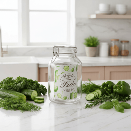 Bormioli Rocco Fido Glass Clip Jar 3 Litre | Airtight Wire Bail Latch | - Al Kabayel Discount CentreBormioli Rocco Fido Glass Clip Jar 3 Litre | Airtight Wire Bail Latch |Jars & Food SaversFIDOAl Kabayel Discount Centre
