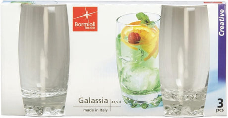 Bormioli Rocco Galassia Long Glass Set 3 Pcs 415ML - Al Kabayel Discount CentreBormioli Rocco Galassia Long Glass Set 3 Pcs 415MLDrinkware SetsBormioli RoccoAl Kabayel Discount Centre