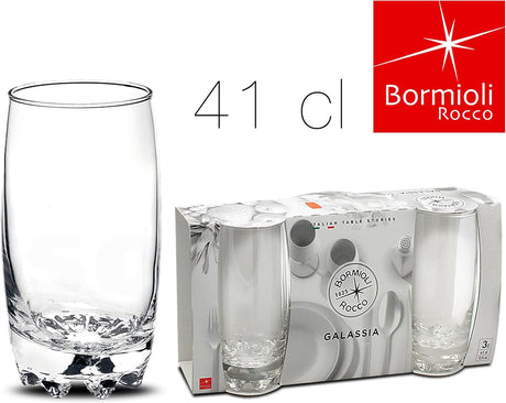 Bormioli Rocco Galassia Long Glass Set 3 Pcs 415ML - Al Kabayel Discount CentreBormioli Rocco Galassia Long Glass Set 3 Pcs 415MLDrinkware SetsBormioli RoccoAl Kabayel Discount Centre
