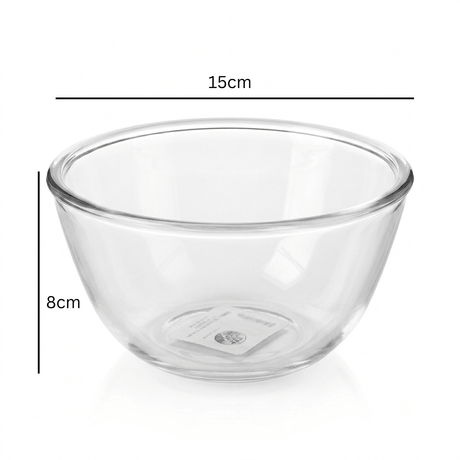 Borosil Glass Mixing Bowl 500ml – 15×8cm - Al Kabayel Discount CentreBorosil Glass Mixing Bowl 500ml – 15×8cmBowlsBOROSILAl Kabayel Discount Centre