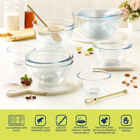 BOROSIL Glass Mixing & Serving Bowl 3.5 Liter - Al Kabayel Discount CentreBOROSIL Glass Mixing & Serving Bowl 3.5 LiterFood ContainersBOROSILAl Kabayel Discount Centre