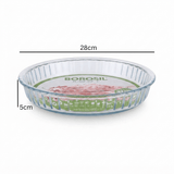 Borosil Glass Round Fluted Dish 1.2 Ltr – 28*5 cm – Oven & Microwave Safe - Al Kabayel Discount CentreBorosil Glass Round Fluted Dish 1.2 Ltr – 28*5 cm – Oven & Microwave SafeRoasting PansBOROSILAl Kabayel Discount Centre