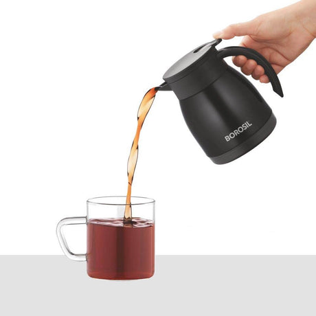 Borosil Hydra Stainless Steel Double Wall Vaccum Teapot 500ml, Black - Al Kabayel Discount CentreBorosil Hydra Stainless Steel Double Wall Vaccum Teapot 500ml, BlackTea/Coffee PotsBOROSILAl Kabayel Discount Centre