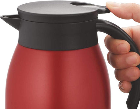 Borosil Hydra Stainless Steel Double Wall Vaccum Teapot 500ml, Red - FLKT50RED12 - Al Kabayel Discount CentreBorosil Hydra Stainless Steel Double Wall Vaccum Teapot 500ml, Red - FLKT50RED12Tea/Coffee PotsBOROSILAl Kabayel Discount Centre