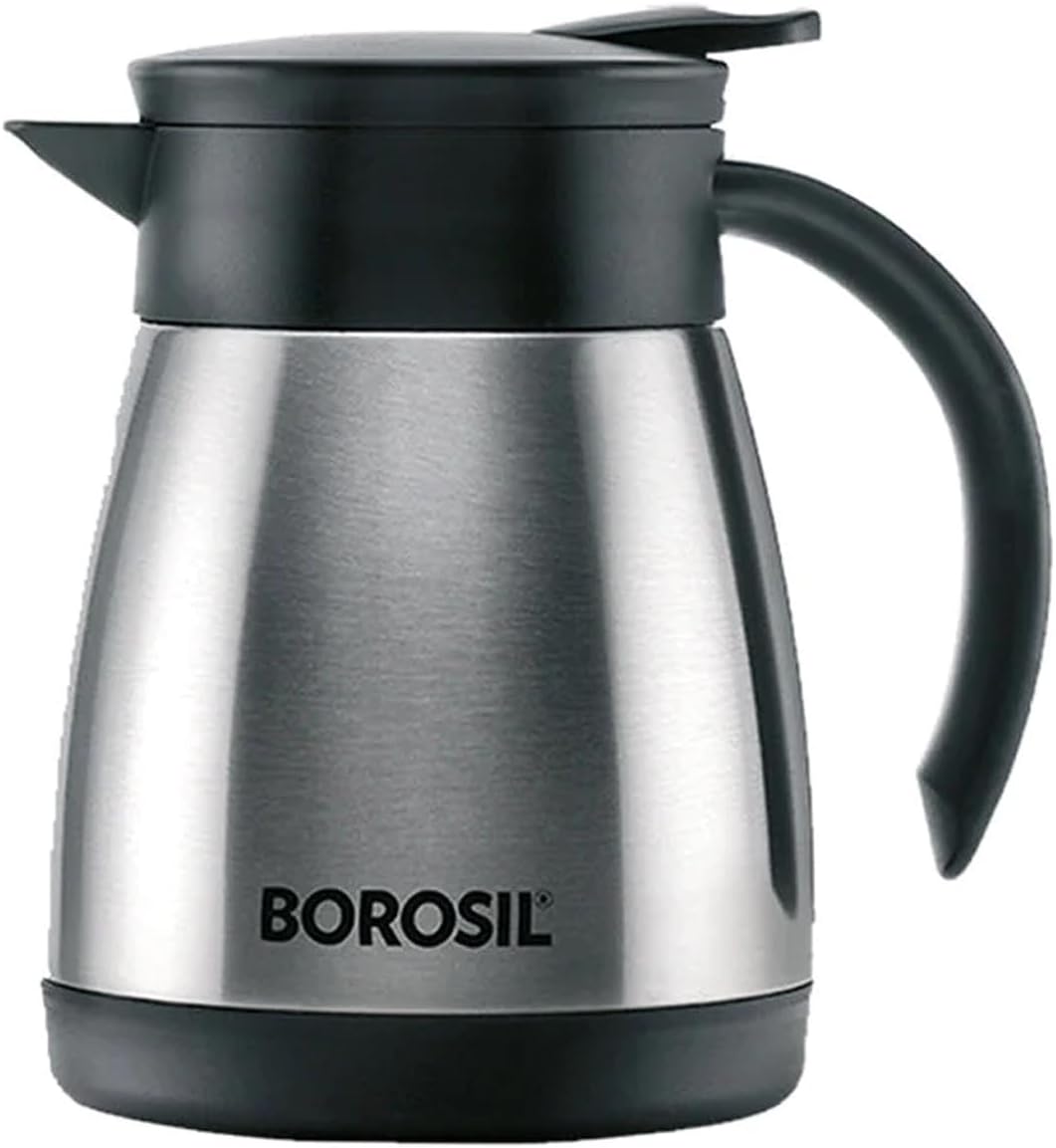 Borosil Hydra Stainless Steel Double Wall Vaccum Teapot 500ml, Silver - FLKT50SSB11 - Al Kabayel Discount CentreBorosil Hydra Stainless Steel Double Wall Vaccum Teapot 500ml, Silver - FLKT50SSB11Tea/Coffee PotsBOROSILAl Kabayel Discount Centre