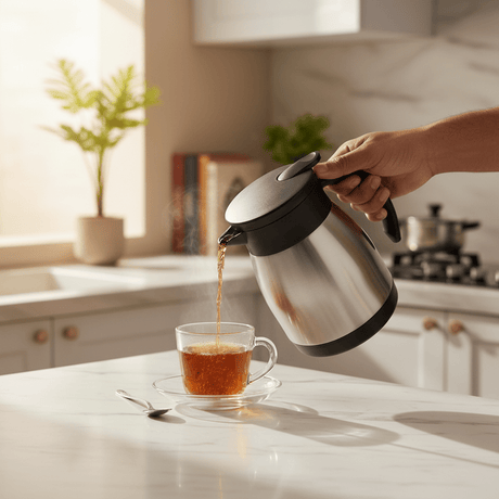 Borosil Silver & Black Stainless Steel Vacuum Tea Pot 500ml - Al Kabayel Discount CentreBorosil Silver & Black Stainless Steel Vacuum Tea Pot 500mlTea/Coffee PotsBOROSILAl Kabayel Discount Centre