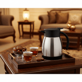 Borosil Silver & Black Stainless Steel Vacuum Tea Pot 500ml - Al Kabayel Discount CentreBorosil Silver & Black Stainless Steel Vacuum Tea Pot 500mlTea/Coffee PotsBOROSILAl Kabayel Discount Centre