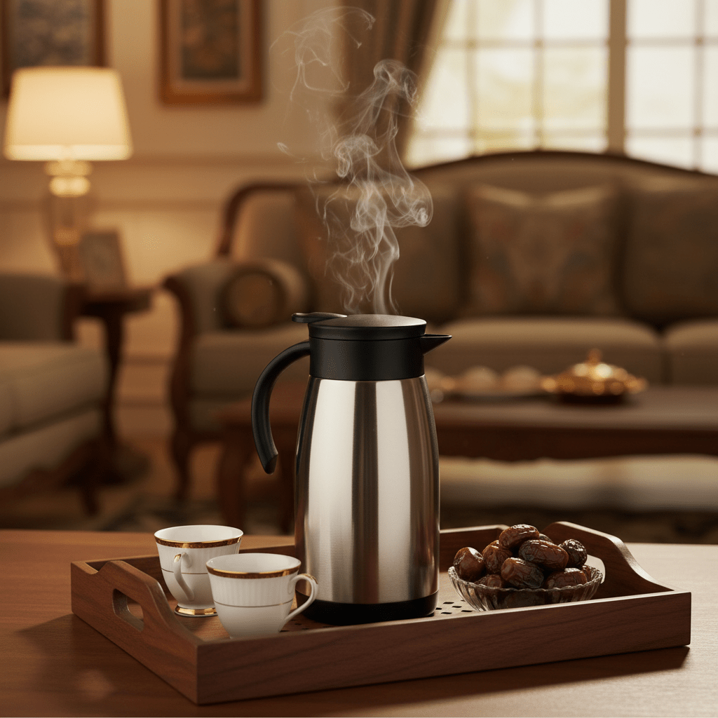 Borosil Stainless Steel Vacuum Tea Pot 1 Litre | Silver & Black | - Al Kabayel Discount CentreBorosil Stainless Steel Vacuum Tea Pot 1 Litre | Silver & Black |Tea/Coffee PotsBOROSILAl Kabayel Discount Centre