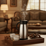 Borosil Stainless Steel Vacuum Tea Pot 1 Litre | Silver & Black | - Al Kabayel Discount CentreBorosil Stainless Steel Vacuum Tea Pot 1 Litre | Silver & Black |Tea/Coffee PotsBOROSILAl Kabayel Discount Centre