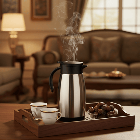 Borosil Stainless Steel Vacuum Tea Pot 1 Litre | Silver & Black | - Al Kabayel Discount CentreBorosil Stainless Steel Vacuum Tea Pot 1 Litre | Silver & Black |Tea/Coffee PotsBOROSILAl Kabayel Discount Centre