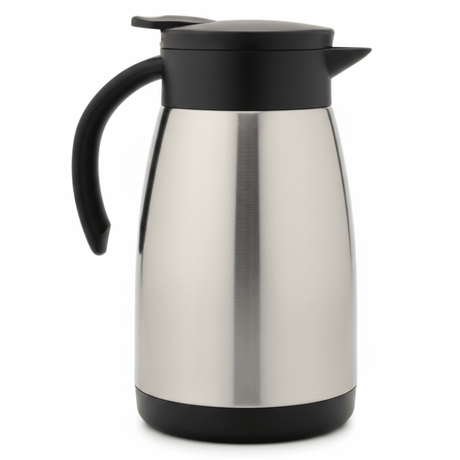 Borosil Stainless Steel Vacuum Tea Pot — 750ml | Silver & Black | - Al Kabayel Discount CentreBorosil Stainless Steel Vacuum Tea Pot — 750ml | Silver & Black |Tea/Coffee PotsBOROSILAl Kabayel Discount Centre
