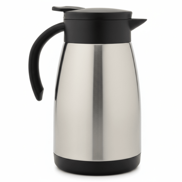 Borosil Stainless Steel Vacuum Tea Pot — 750ml | Silver & Black | - Al Kabayel Discount CentreBorosil Stainless Steel Vacuum Tea Pot — 750ml | Silver & Black |Tea/Coffee PotsBOROSILAl Kabayel Discount Centre