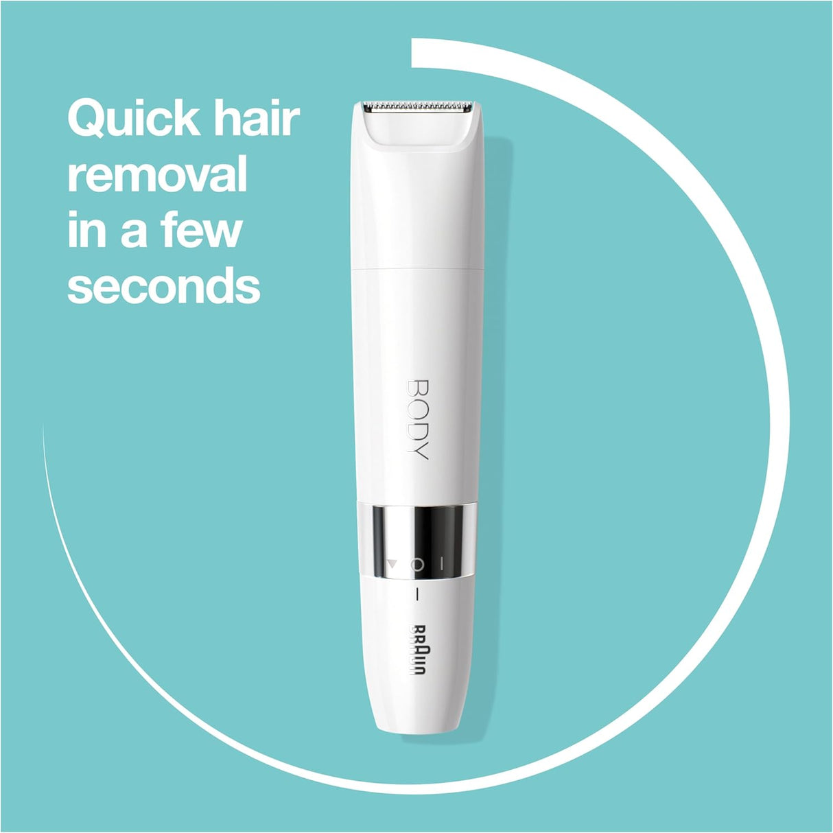 Braun Body Mini Trimmer BS1000, Electric Body Hair Removal for Everybody, for On - the - Go - Al Kabayel Discount CentreBraun Body Mini Trimmer BS1000, Electric Body Hair Removal for Everybody, for On - the - GoTrimmerBRAUNAl Kabayel Discount Centre