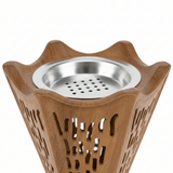 Brown Ceramic Incense Burner Carved Lattice Design - 20×12 cm - Al Kabayel Discount CentreBrown Ceramic Incense Burner Carved Lattice Design - 20×12 cmIncense BurnersAKDCAl Kabayel Discount Centre