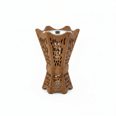 Brown Ceramic Incense Burner Carved Lattice Design - 20×12 cm - Al Kabayel Discount CentreBrown Ceramic Incense Burner Carved Lattice Design - 20×12 cmIncense BurnersAKDCAl Kabayel Discount Centre