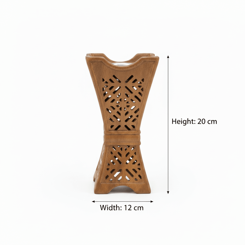 Brown Ceramic Incense Burner - Geometric Lattice Design - 20×12 cm - Al Kabayel Discount CentreBrown Ceramic Incense Burner - Geometric Lattice Design - 20×12 cmIncense BurnersAKDCAl Kabayel Discount Centre