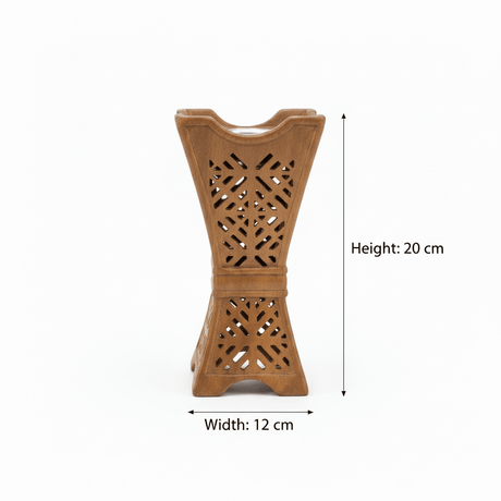Brown Ceramic Incense Burner - Geometric Lattice Design - 20×12 cm - Al Kabayel Discount CentreBrown Ceramic Incense Burner - Geometric Lattice Design - 20×12 cmIncense BurnersAKDCAl Kabayel Discount Centre