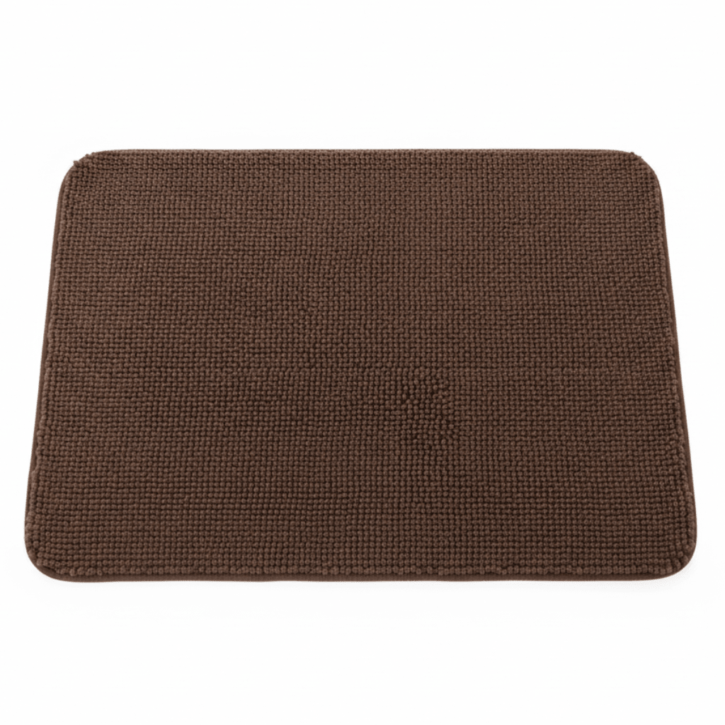 Brown Chenille Bath Mat Non-Slip Rubber Back - 80×100 cm - Al Kabayel Discount CentreBrown Chenille Bath Mat Non-Slip Rubber Back - 80×100 cmDoormatsAKDCAl Kabayel Discount Centre