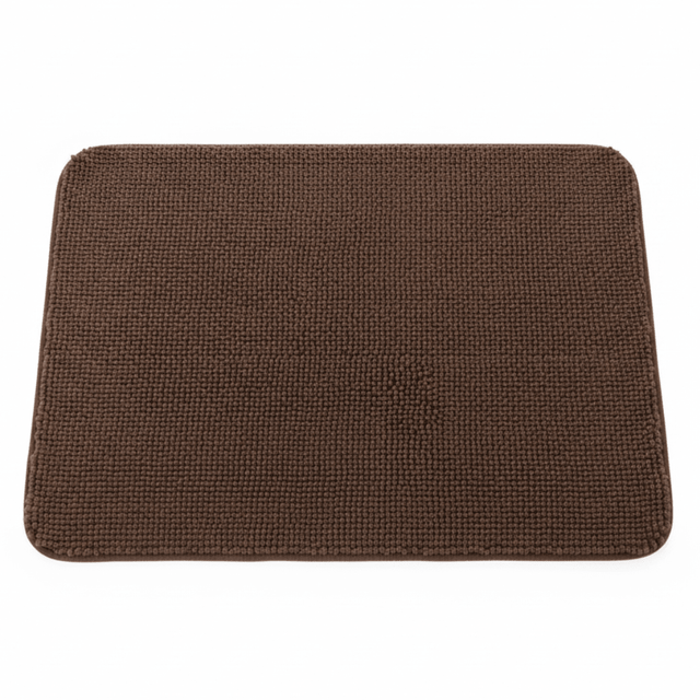 Brown Chenille Bath Mat Non-Slip Rubber Back - 80×100 cm - Al Kabayel Discount CentreBrown Chenille Bath Mat Non-Slip Rubber Back - 80×100 cmDoormatsAKDCAl Kabayel Discount Centre