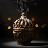 Brown Elegant Arabic Incense Burner | Dome Lattice Bakhoor Holder | 13×9 cm - Al Kabayel Discount CentreBrown Elegant Arabic Incense Burner | Dome Lattice Bakhoor Holder | 13×9 cmIncense BurnerAKDCAl Kabayel Discount Centre