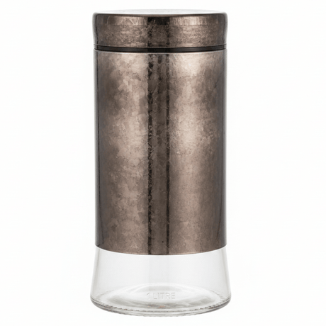 Brown Glass Storage Canister with Plastic Lid — 1 Litre - Al Kabayel Discount CentreBrown Glass Storage Canister with Plastic Lid — 1 LitreJars & Food SaversAKDCAl Kabayel Discount Centre