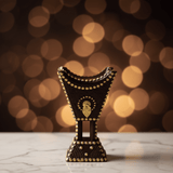 Brown & Gold Chalk Incense Burner | Luxury Arabic Mabkhara | 13×8cm - Al Kabayel Discount CentreBrown & Gold Chalk Incense Burner | Luxury Arabic Mabkhara | 13×8cmIncense burnerAKDCAl Kabayel Discount Centre