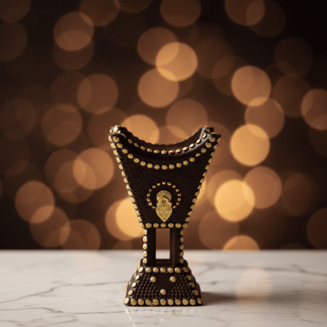 Brown & Gold Chalk Incense Burner | Luxury Arabic Mabkhara | 13×8cm - Al Kabayel Discount CentreBrown & Gold Chalk Incense Burner | Luxury Arabic Mabkhara | 13×8cmIncense burnerAKDCAl Kabayel Discount Centre