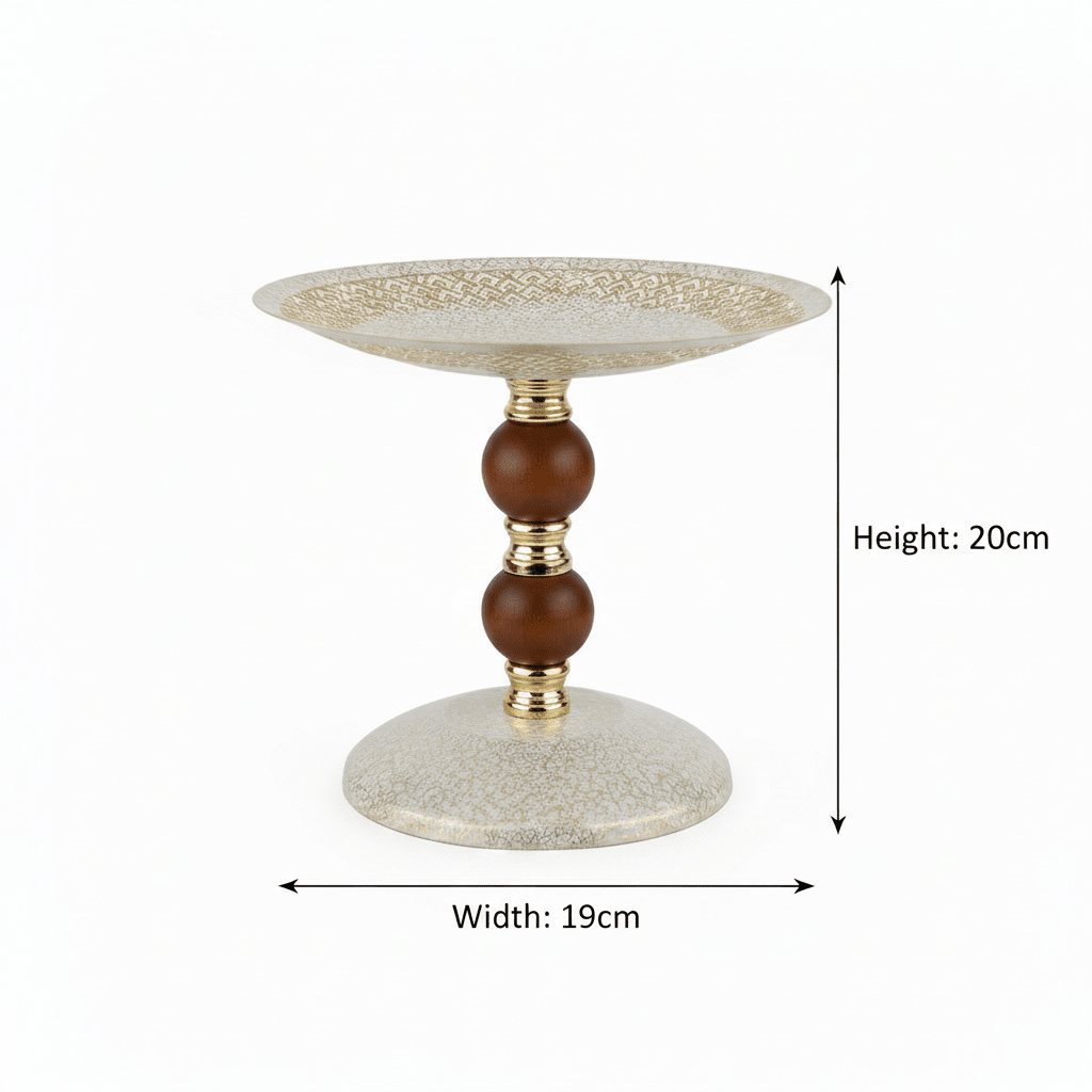 Brown & Gold Footed Cream Metal Candy Tray - 19×20cm - Al Kabayel Discount CentreBrown & Gold Footed Cream Metal Candy Tray - 19×20cmServing TraysAKDCAl Kabayel Discount Centre