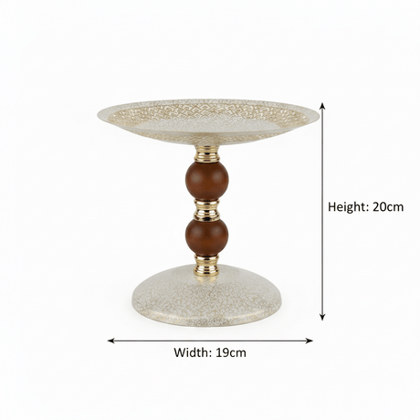Brown & Gold Footed Cream Metal Candy Tray - 19×20cm - Al Kabayel Discount CentreBrown & Gold Footed Cream Metal Candy Tray - 19×20cmServing TraysAKDCAl Kabayel Discount Centre