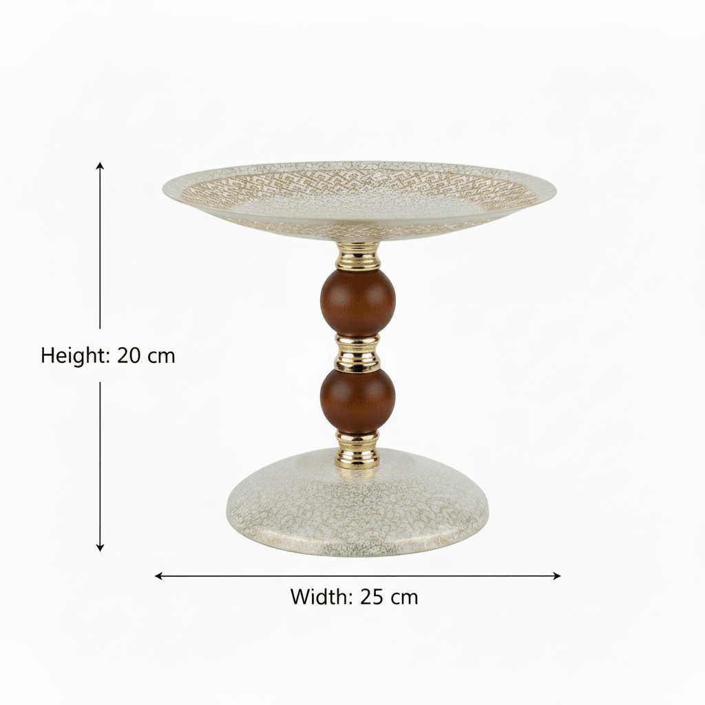 Brown & Gold Footed Cream Metal Candy Tray - 20×25 cm - Al Kabayel Discount CentreBrown & Gold Footed Cream Metal Candy Tray - 20×25 cmServing TraysAKDCAl Kabayel Discount Centre