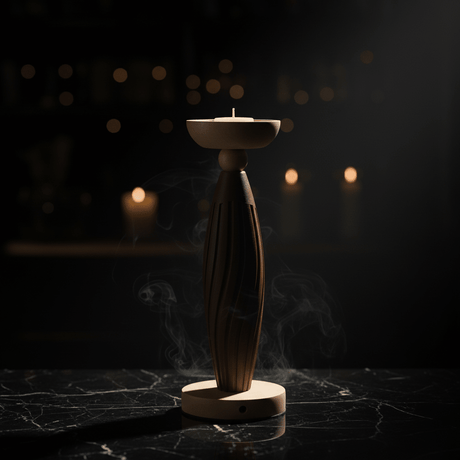 Brown & Natural Wood Candle Holder – 29cm Decorative Pillar Stand - Al Kabayel Discount CentreBrown & Natural Wood Candle Holder – 29cm Decorative Pillar StandHome Décor AccentsAKDCAl Kabayel Discount Centre