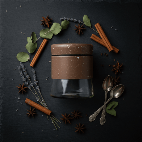 Brown Speckled Glass Canister with Airtight Lid — 500ml | Kitchen Storage Jar - Al Kabayel Discount CentreBrown Speckled Glass Canister with Airtight Lid — 500ml | Kitchen Storage JarJars & Food SaversAKDCAl Kabayel Discount Centre