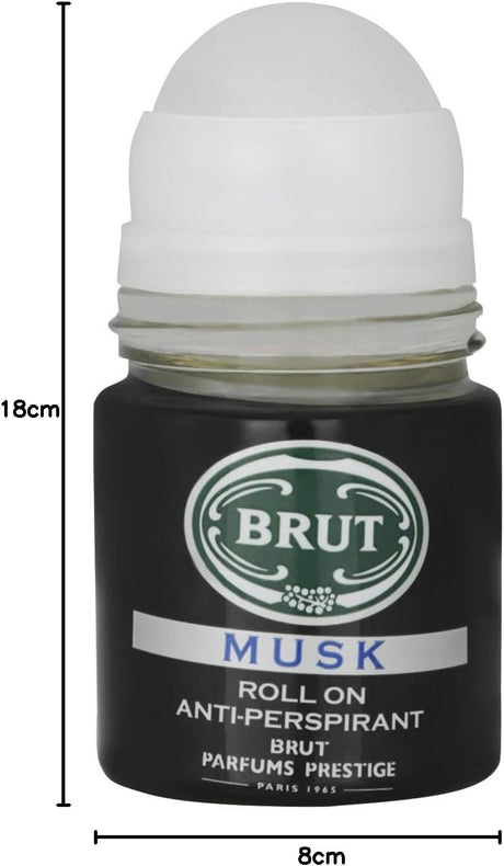 Brut Musk Fresh Long Lasting Fragrant with Signature Scent Roll On Anti Persipirant Body Deodorant For Men - 50 ML - Al Kabayel Discount CentreBrut Musk Fresh Long Lasting Fragrant with Signature Scent Roll On Anti Persipirant Body Deodorant For Men - 50 MLDeodorants & AntiperspirantsBRUTAl Kabayel Discount Centre