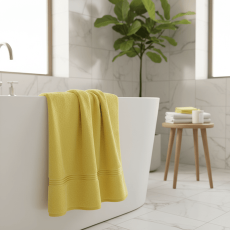 BTC Bath Towel 70×140 cm – Yellow - Al Kabayel Discount CentreBTC Bath Towel 70×140 cm – YellowBath Towels & WashclothsBTCAl Kabayel Discount Centre