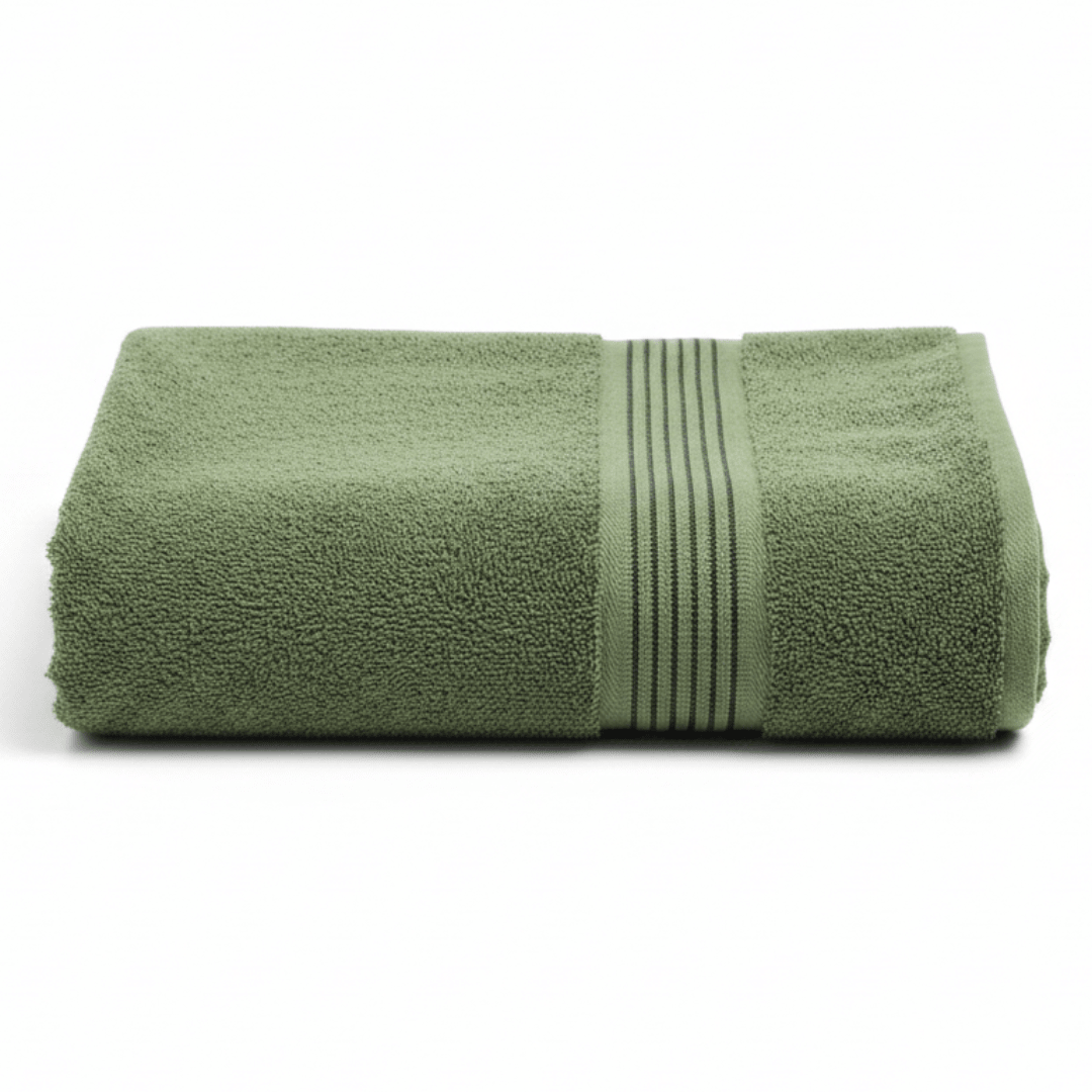 BTC Bath Towel – Olive Green | 80×180 cm - Al Kabayel Discount CentreBTC Bath Towel – Olive Green | 80×180 cmBath Towels & WashclothsBTCAl Kabayel Discount Centre