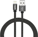 BUDI iPhone, iPad Lightning Charging Cable (5V/2.4A), Nylon Braided,3meter, Black - Al Kabayel Discount CentreBUDI iPhone, iPad Lightning Charging Cable (5V/2.4A), Nylon Braided,3meter, BlackCords & AdaptersBUDIAl Kabayel Discount Centre