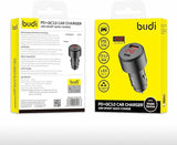 BUDI PD+QC3.0 Car Charger - 48W Smart Quick Charge - LED Display - Al Kabayel Discount CentreBUDI PD+QC3.0 Car Charger - 48W Smart Quick Charge - LED DisplayCords & AdaptersBUDIAl Kabayel Discount Centre