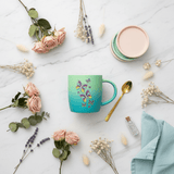 Butterfly Ceramic Mug – Blue & Green Gradient | 350ml - Al Kabayel Discount CentreButterfly Ceramic Mug – Blue & Green Gradient | 350mlMugsAKDCAl Kabayel Discount Centre