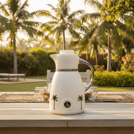 Bytix White Vacuum Flask | Palm Tree Design | 1 Litre - Al Kabayel Discount CentreBytix White Vacuum Flask | Palm Tree Design | 1 LitreThermosBAYTIXAl Kabayel Discount Centre