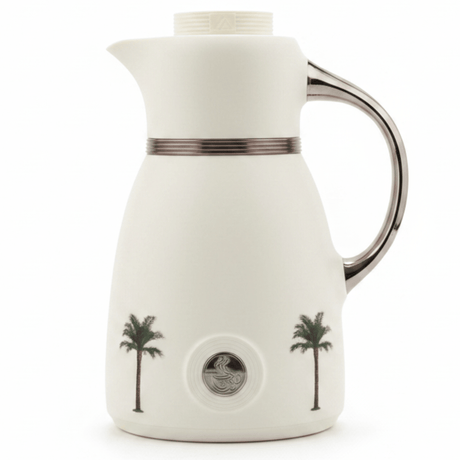 Bytix White Vacuum Flask | Palm Tree Design | 1 Litre - Al Kabayel Discount CentreBytix White Vacuum Flask | Palm Tree Design | 1 LitreThermosBAYTIXAl Kabayel Discount Centre