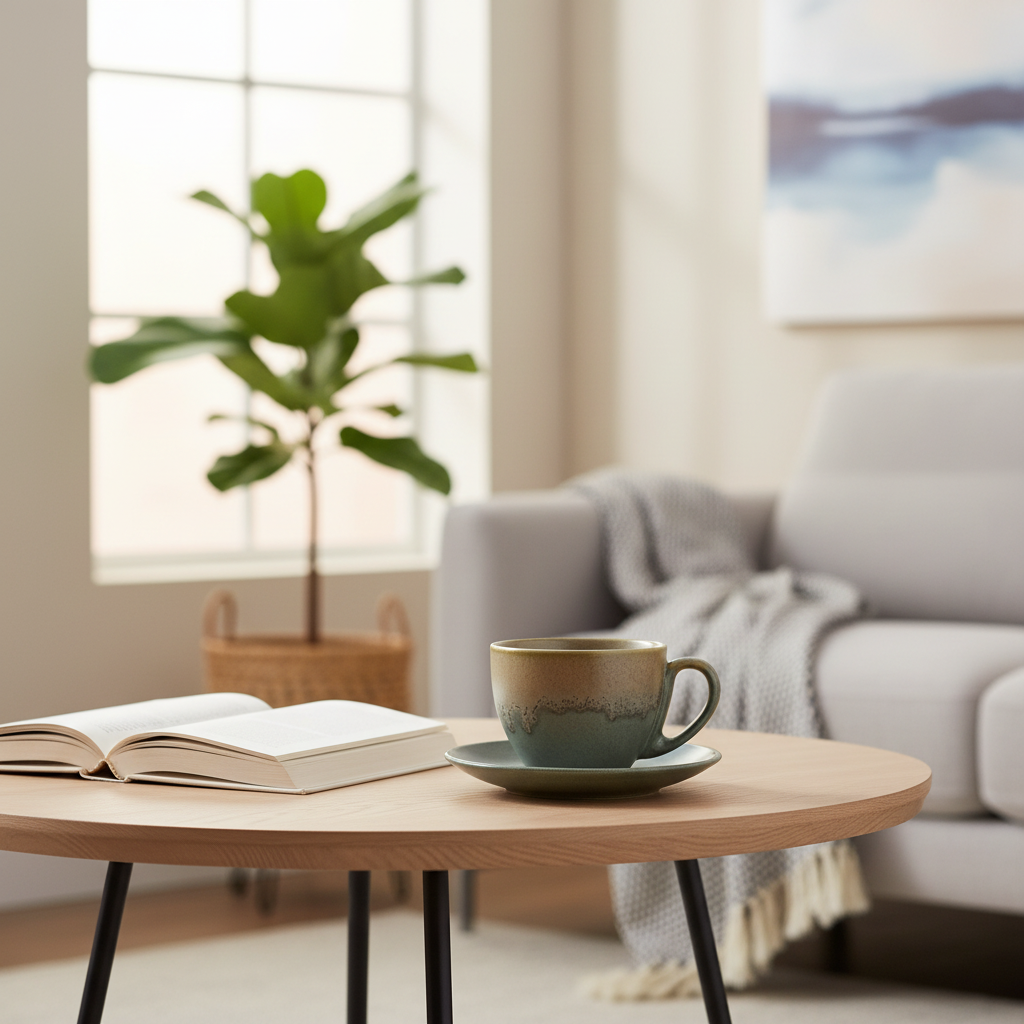 Ceramic Coffee Cup and Saucer Set - 300ml