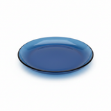 Borosil Blue Tinted Glass Plate - 7.5 Inch