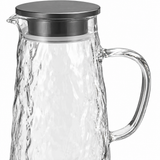 Diamonds Textured Glass Jug with Lid – 1.4 Litres