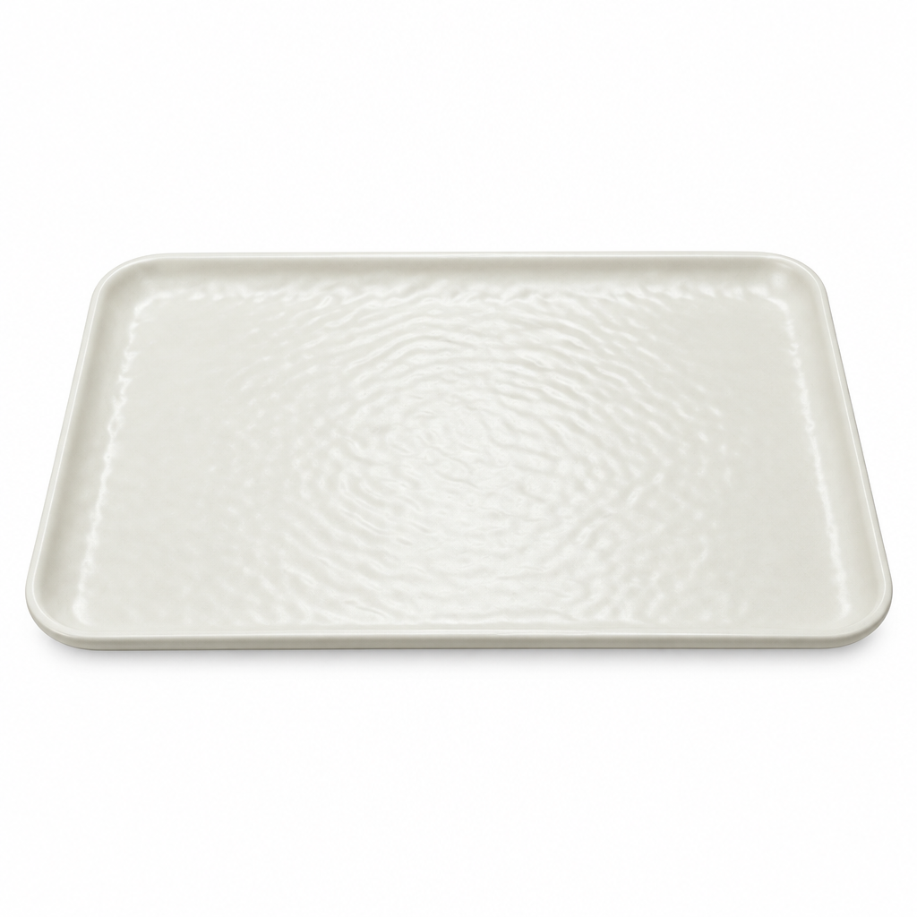Elite Melamine Serving Tray Cream - 7 Inch