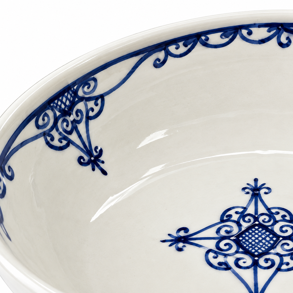 Slama Ceramic Soup Plate Off-White - 23cm