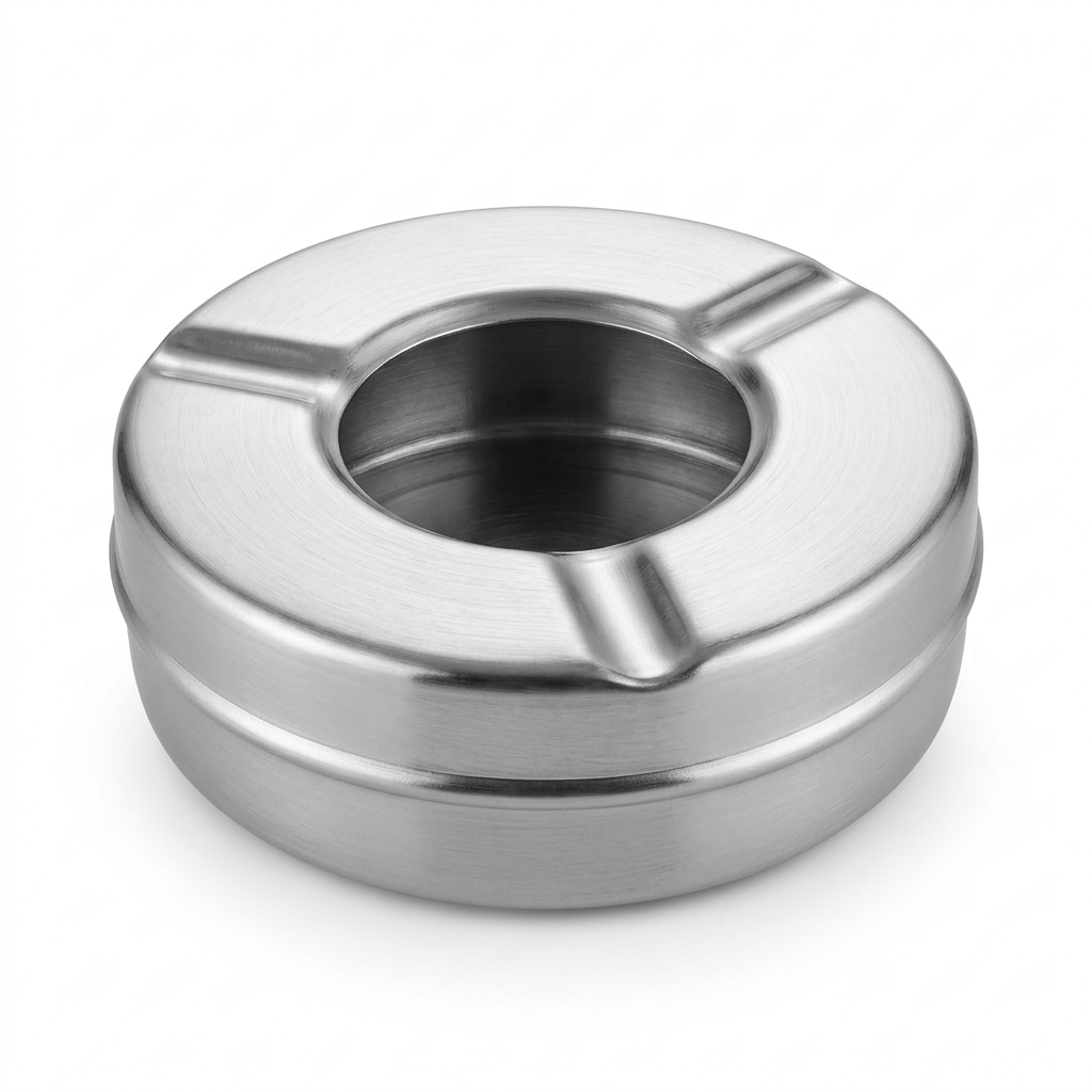 Raj Metal Ashtray Silver - 9cm