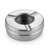 Raj Metal Ashtray Silver - 9cm