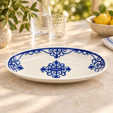 Slama Ceramic Oval Plate Off-White - 25×12cm